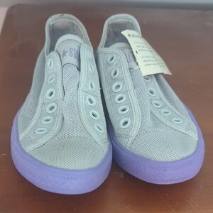 Converse Kids Sneakers - Gray and Purple